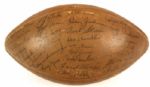 1965 Green Bay Packers Team Signed Football w/47 Sigs. Incl. Lombardi Hornung Starr Nitschke Taylor Jordan Pitts Caffey First of 3 Titles - JSA Attributed from Willie Wood's Personal Collection