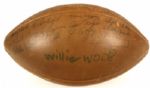 1965 Green Bay Packers Team Signed Football w/47 Sigs. Incl. Lombardi Hornung Starr Nitschke Taylor Jordan Pitts Caffey First of 3 Titles - JSA Attributed from Willie Wood's Personal Collection
