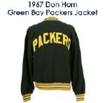 1967 Circa Don Horn Green Bay Packers Game Worn Jacket (MEARS LOA) 