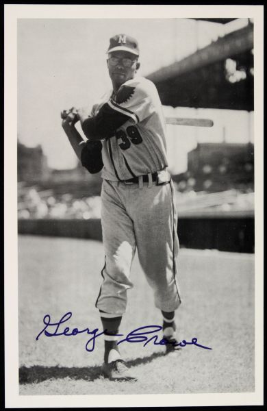 1990 George Crowe Milwaukee Braves Signed 6 1/2" x 10" Photo - JSA 