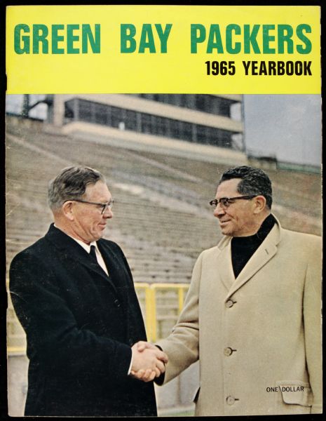 1965 Vince Lombardi & Curly Lambeau Green Bay Packers Yearbook 