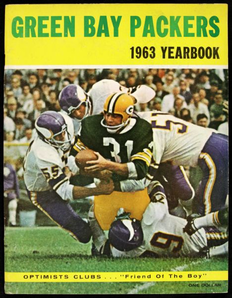 1963 Jim Taylor Green Bay Packers Team Yearbook 