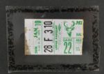 1969-71 Lew Alcindor Milwaukee Bucks Signed Magazine Page Ticket  & Rookie Card Display - JSA 