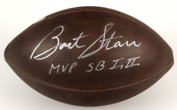 1990s Bart Starr Green Bay Packers Signed The Duke Football "MVP SB I, II" - TriStar Hologram & Certificate