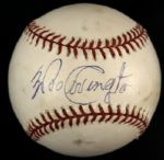 1987-89 Wes Covington Milwaukee Braves Single Signed ONL (Giamatti) Baseball - JSA 