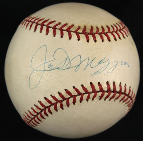 1994-99 Joe DiMaggio New York Yankees Single Signed OAL (Budig) Baseball - JSA 
