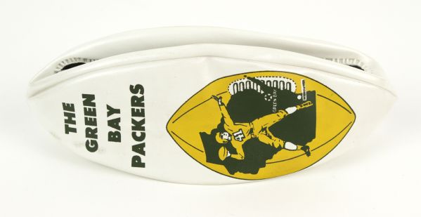 1960s Green Bay Packers Vinyl Pencil Holder - Unused Condition 