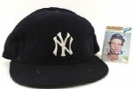 1977-78 Don Gullett New York Yankees Game Worn Cap w/Signed Card (MEARS LOA)