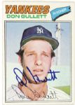 1977-78 Don Gullett New York Yankees Game Worn Cap w/Signed Card (MEARS LOA)