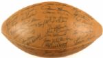1961 Green Bay Packers Team Signed Football w/45 Sigs. Incl. Vince Lombardi Emlen Tunnell Henry Jordan Ron Kostelnik Elijah Pitts First Lombardi Championship (JSA)
