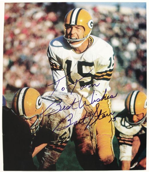 1990s Bart Starr Green Bay Packers Signed 10 1/2" x 12" Photo Lot of 2 - JSA