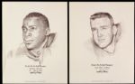 1967-68 Green Bay Packers Williams Prints - Four Sets 20 Total Three of Which are Sealed in Original Packaging 