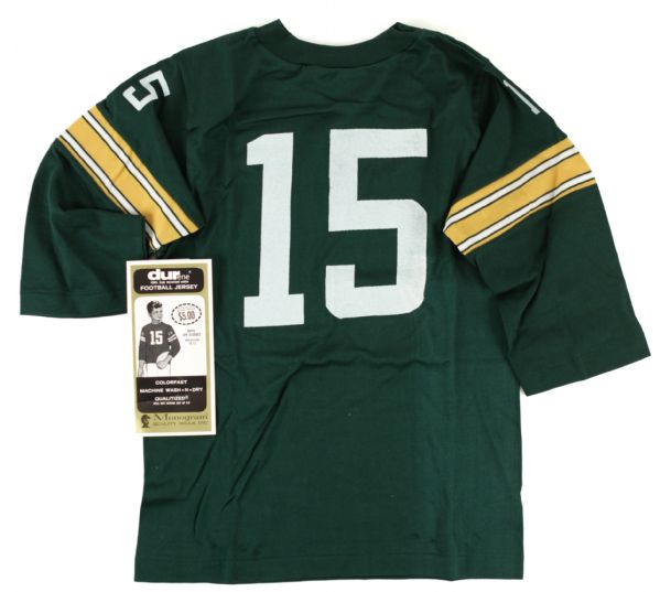 1960s Bart Starr Green Bay Packers Durene Kids Jersey w/Original Flier In Unused State