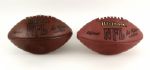 1990s Official NFL (Tagliabue) Football (Lot of 2) 