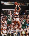 1980s Mitch Richmond Golden State Warriors & Alex English Denver Nuggets Signed 8 x 10 - JSA