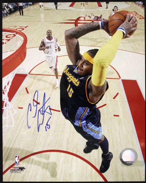 2000s Carmelo Anthony Denver Nuggets New York Knicks Signed 8" x 10" Photo - JSA 