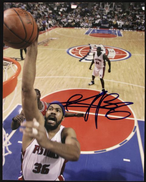 2000s Rasheed Wallace Detroit Pistons Signed 8" x 10" Photo - JSA 