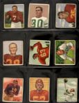 1950 Bowman Football Cards w/Pete Pihos Bill Dudley (Lot of 22) 