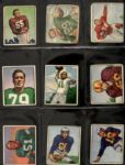 1950 Bowman Football Cards w/Pete Pihos Bill Dudley (Lot of 22) 