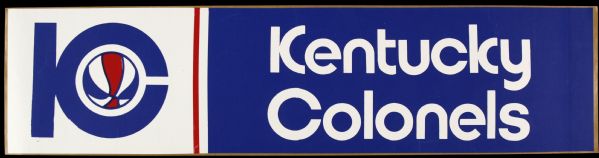 1960-70s ABA Collection - Kentucky Colonels Bumper Sticker Oakland Oaks Dallas Chaparrals 