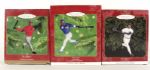 1990s-2000s Hallmark Keepsake Ornament - Massive Collection of 34 w/ 10 Magic Johnson 8 Muhammad Ali Joe Namath Arnie Palmer Hank Aaron