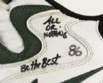 1997-99 Antonio Freeman Green Bay Packers Game Worn Signed Cleats - Be The Best Written - JSA & MEARS LOA