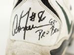 1997-99 Antonio Freeman Green Bay Packers Game Worn Signed Cleats - Be The Best Written - JSA & MEARS LOA