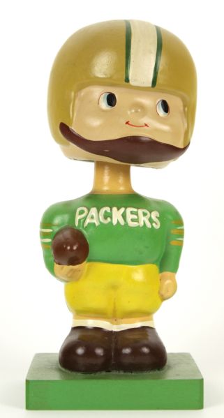 1960 Green Bay Packers Wood Base Nodder Bobble Head