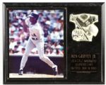 1990s Ken Griffey Jr. Seattle Mariners Signed 8" x 10" Photo Display - JSA