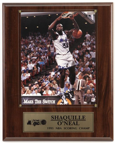 1990s Shaquille ONeal Orlando Magic Signed 8" x 10" Photo Display - JSA