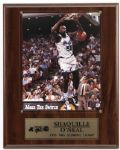 1990s Shaquille ONeal Orlando Magic Signed 8" x 10" Photo Display - JSA