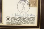 1988 Kareem Abdul Jabbar Los Angeles Lakers Signed First Day Cachet & Photo  14 1/2 x 17 Display - JSA 