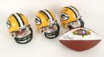 1990s Green Bay Packers Signed Mini-Helmet w/Max McGee & Ron Kramer Red Cochran - JSA 