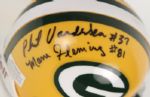 1990s Green Bay Packers Signed Mini-Helmet w/Max McGee & Ron Kramer Red Cochran - JSA 