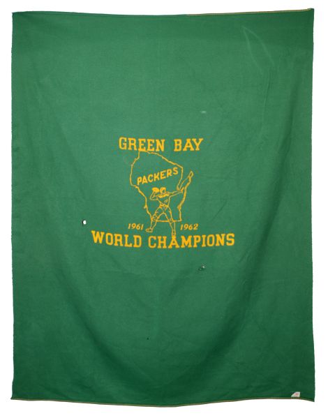 1962 Green Bay Packers Massive 67" x 87" Champions Stadium Blanket 