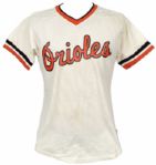 1985-95 Baltimore & Erie Orioles Game Worn Jersey (Lot of 2) 