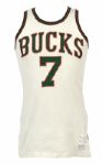 1970-71 Lucius Allen Milwaukee Bucks Game Worn Jersey - Worn During Championship Season (MEARS A10)