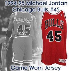 game worn michael jordan jersey