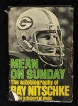 1973 Ray Nitschke Green Bay Packers Signed Mean on Sunday First Edition Book Vintage Signature - JSA