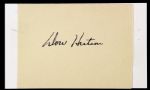 1980s Don Hutson Green Bay Packers Signed 4" x 3" Parchment - JSA 