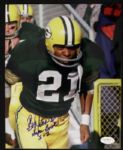 2000s Bob Jeter Green Bay Packers Signed Color Chrome Photo - JSA Sticker