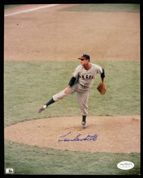 1990s Lou Burdette New York Yankees Signed 8" x 10" Photo (Lot of 2)  - JSA Sticker 