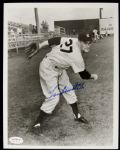 1990s Lou Burdette New York Yankees Signed 8 x 10 Photo (Lot of 2)  - JSA Sticker 