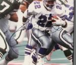 1994 Emmitt Smith Dallas Cowboys Signed 8 x 10 Photo Display - JSA 