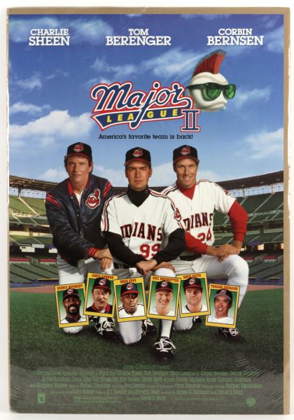 1994 Major League II 26 1/2" x 39 1/2" Promotional Poster 
