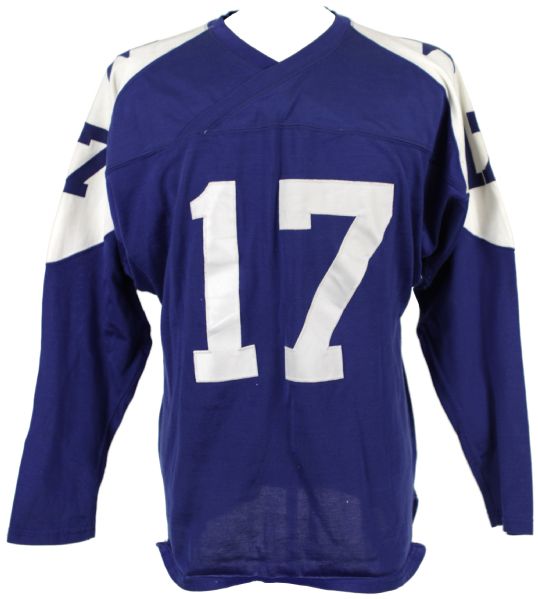 1960s Dandy Don Meredith Dallas Cowboys Double Star Durene Jersey - Salesmans Sample
