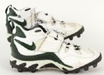 1998-2001 Antonio Freeman Green Bay Packers Game Worn Signed Cleats - MEARS LOA & JSA 