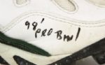 1998-2001 Antonio Freeman Green Bay Packers Game Worn Signed Cleats - MEARS LOA & JSA 