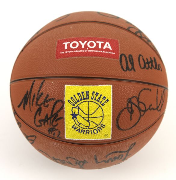 1982-83 Golden State Warriors Team Signed Basketball w/15 Sigs. Incl. Joe Barry Carroll Al Attles - JSA