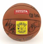 1982-83 Golden State Warriors Team Signed Basketball w/15 Sigs. Incl. Joe Barry Carroll Al Attles - JSA